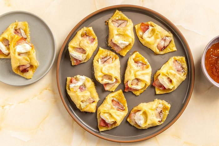 Taste of Home Ham and Cheese Puff Pastry photo of the finished recipe.