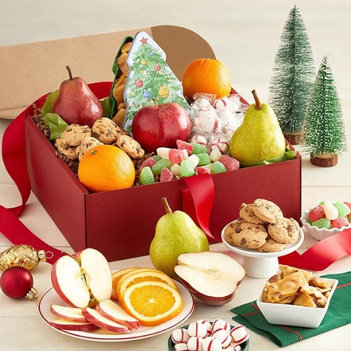 Holiday Fruit And Sweets Gift Box Ecomm Via 1800baskets.com