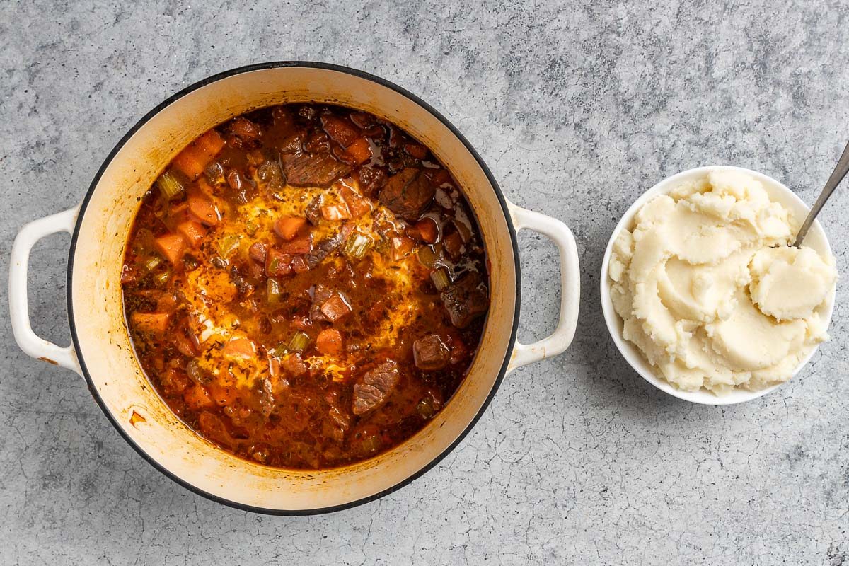 thickening the sauce.