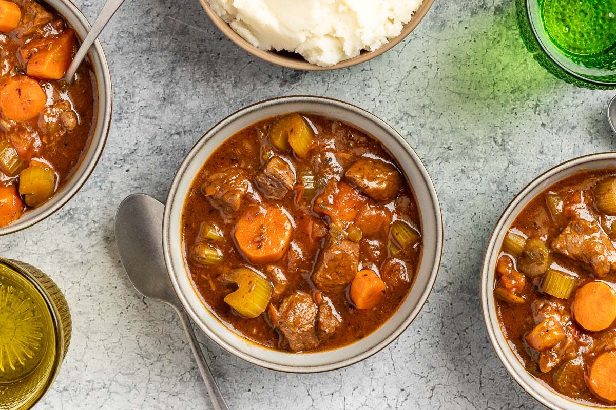 Jamaican Stew In bowls