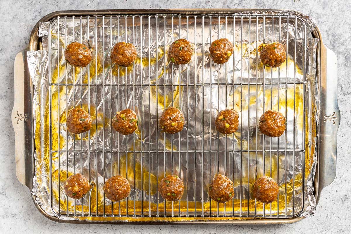 Taste of Home Korean Meatballs photo of prepared meatballs.