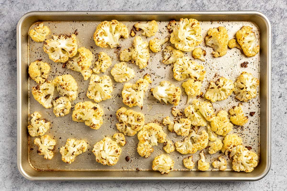 Taste of Home Roasted Cauliflower Soup photo of the roasted cauliflower.