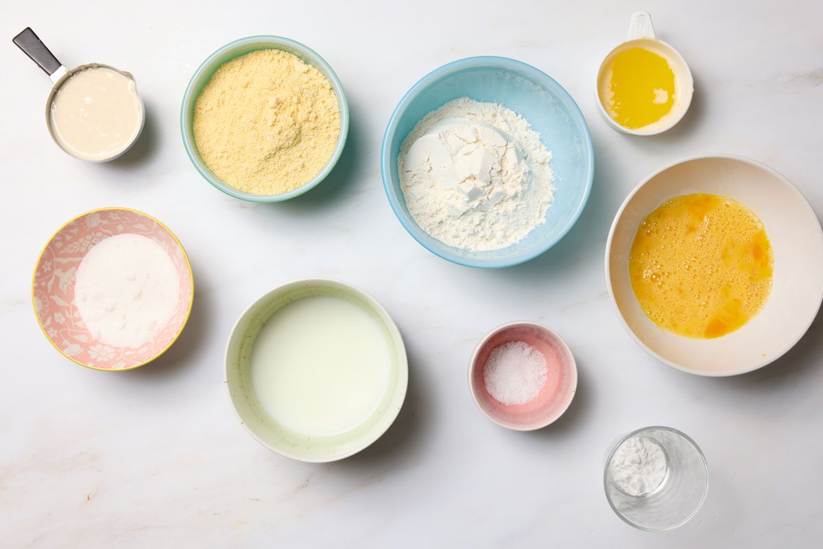 Sourdough Cornbread ingredients