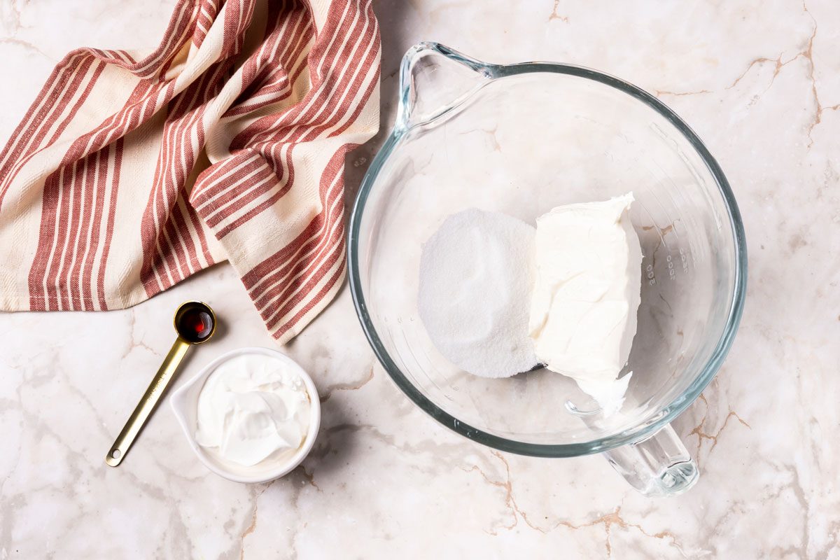 Step 1 of Taste of Home Black Forest Cheesecake