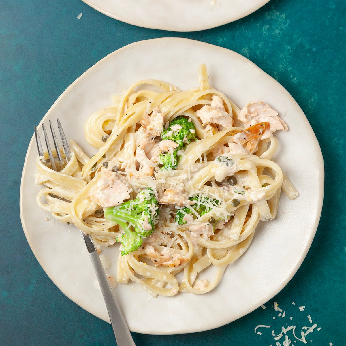 Taste of Home Creamy Salmon Linguine