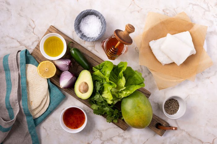 Ingredient shot of Taste of Home Halibut Fish Tacos