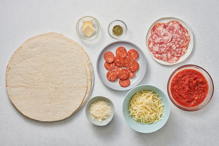 Ingredients for Pizza Quesadilla