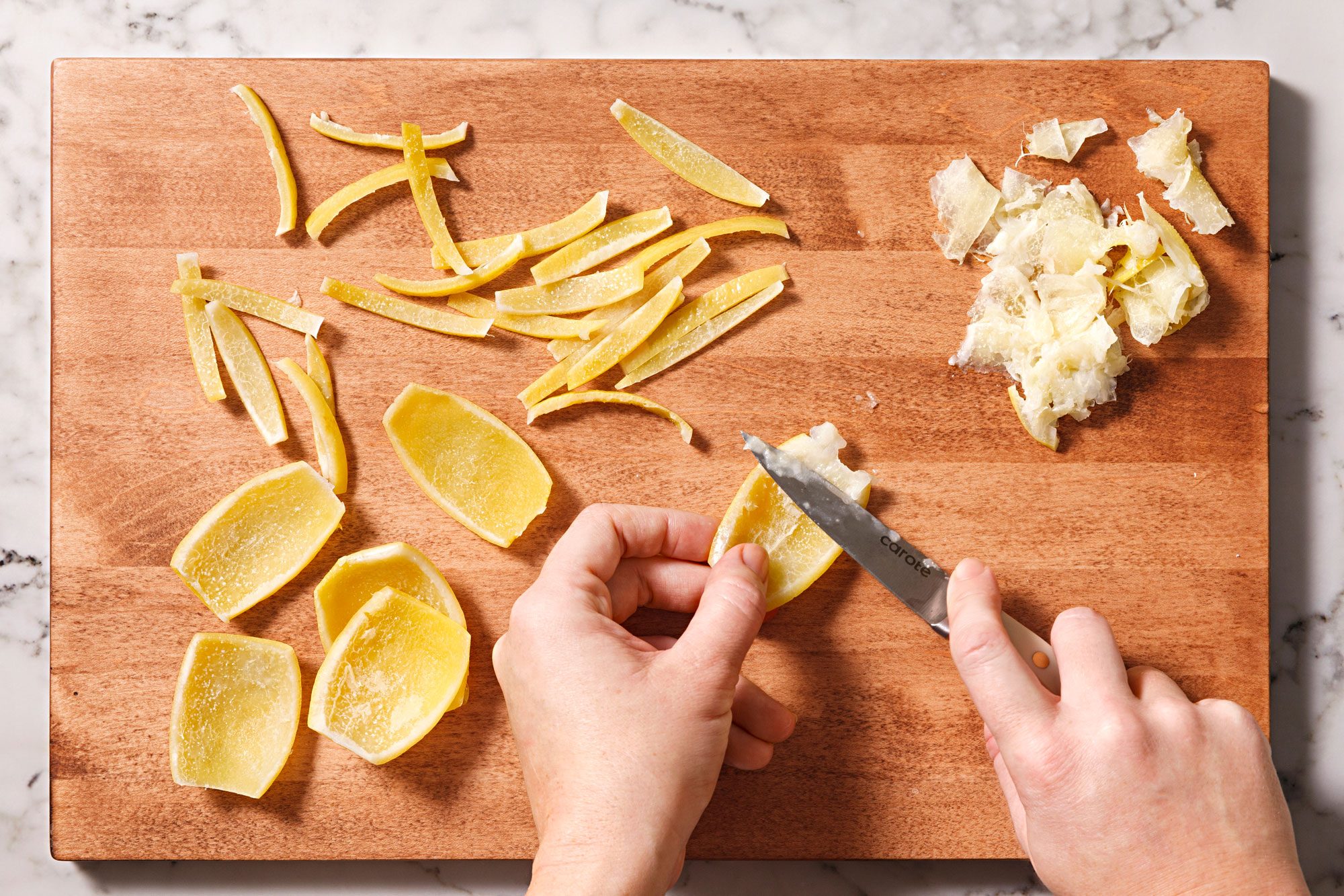 Loosen and remove peel with a spoon