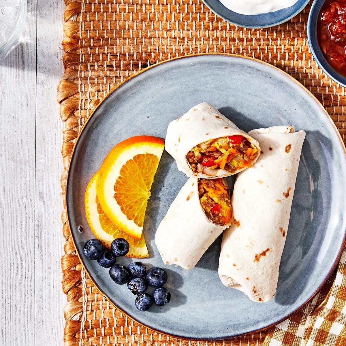 Freezer Breakfast Burritos