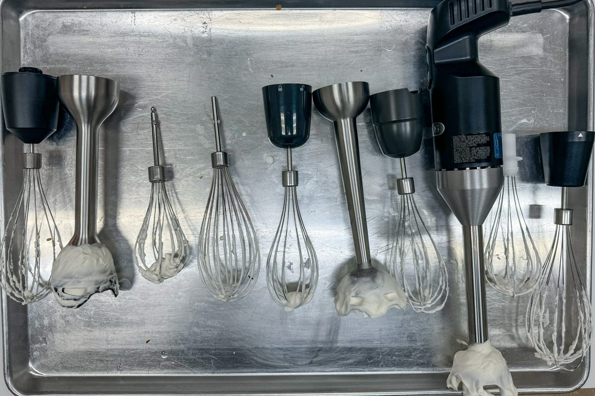 Whisks Attachment Wands After Cream Test 