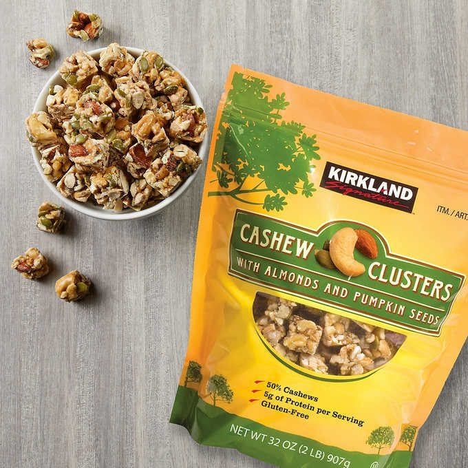 Kirkland Cashew Clusters Ecomm Via Costco