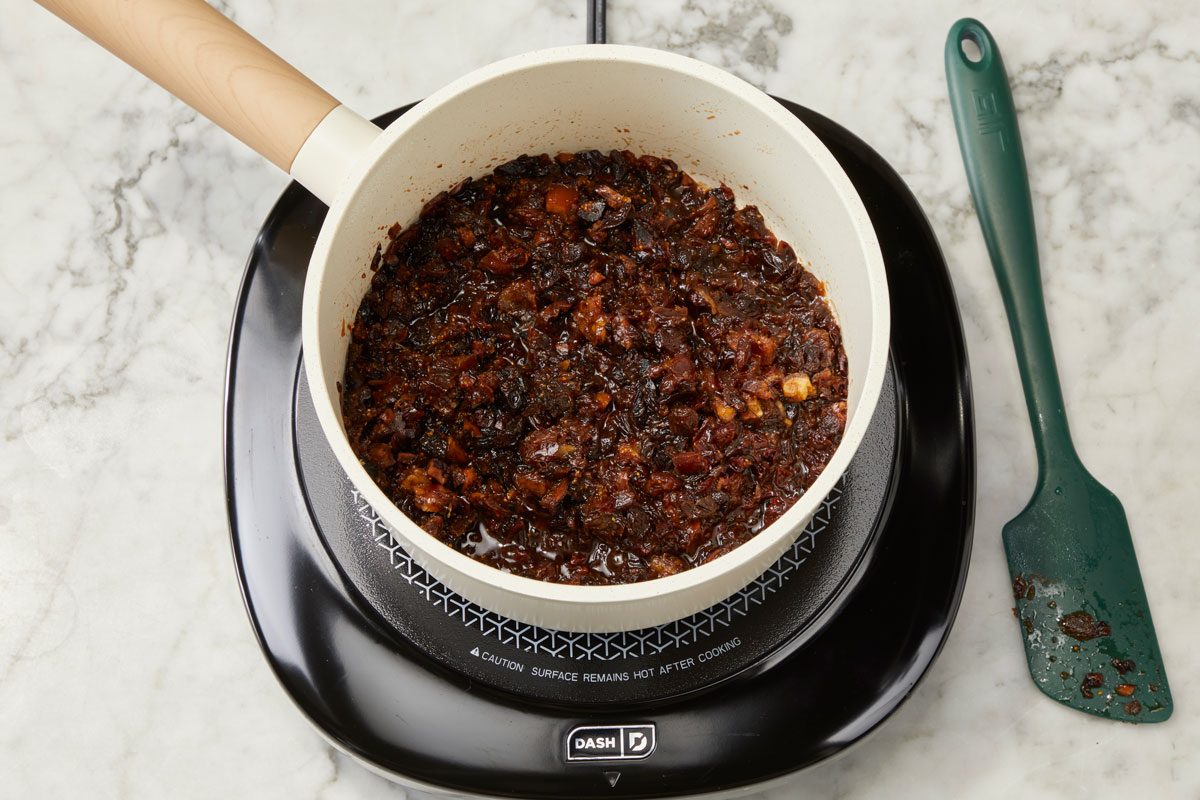 Bring to a boil. Reduce heat; simmer, uncovered, for 4-6 minutes or until the fruit is tender and liquid is absorbed, stirring occasionally.