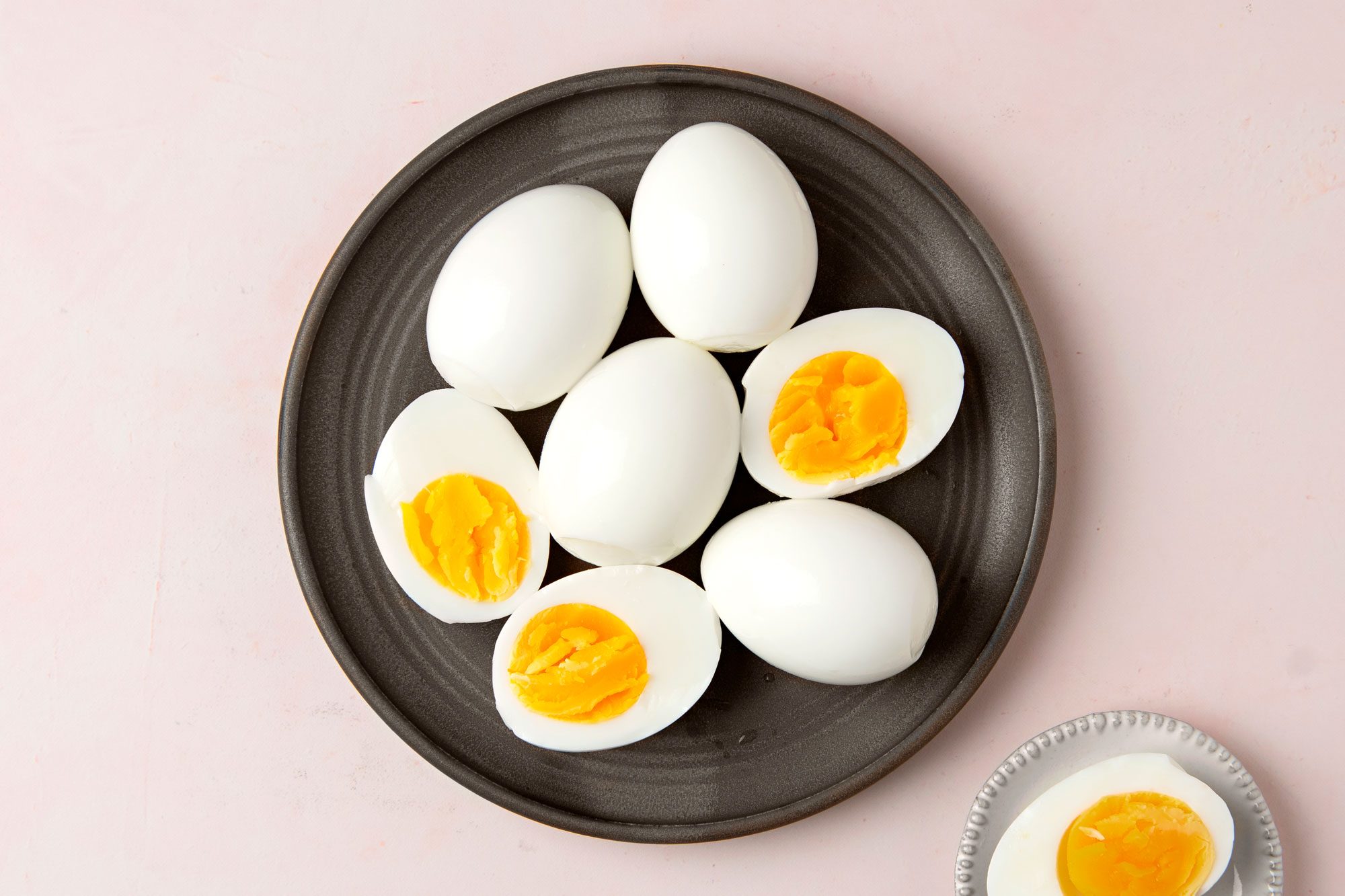Overhead shot of Boiled Eggs