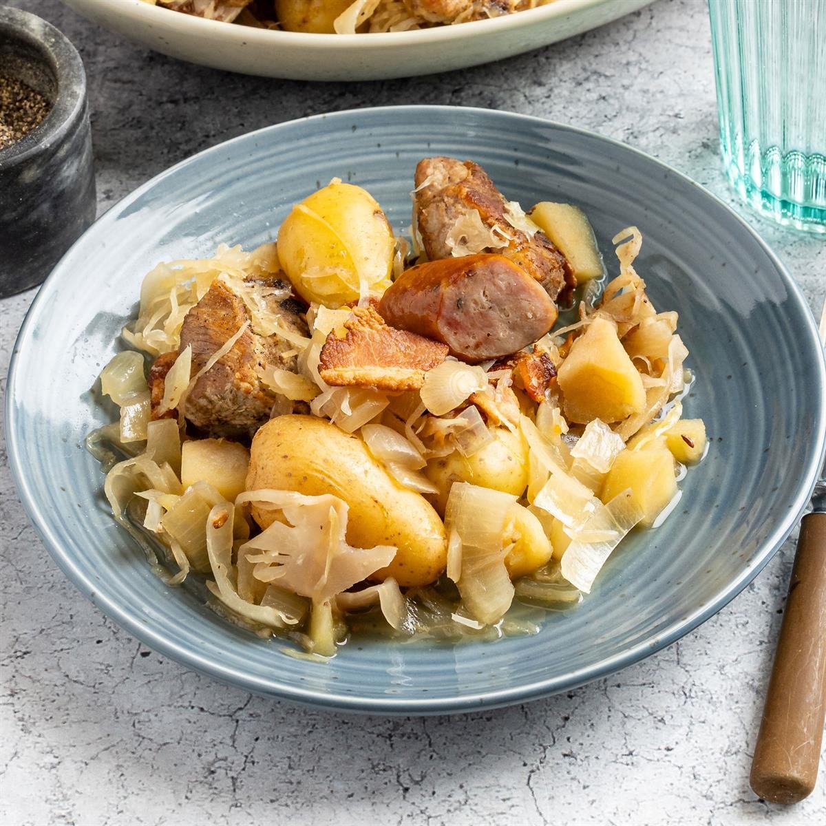 Slow-Cooker Pork and Sauerkraut
