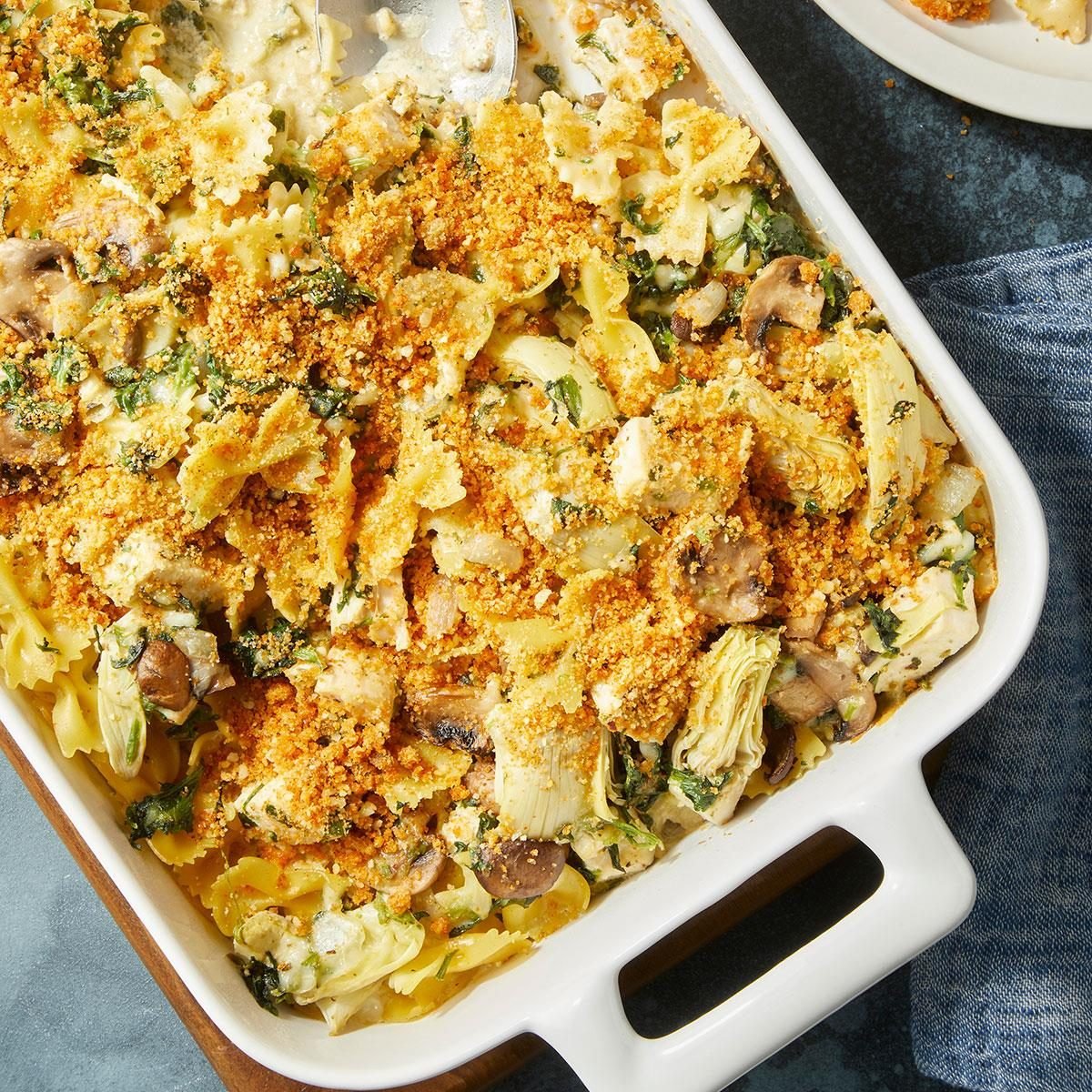 Spinach Artichoke Chicken Casserole