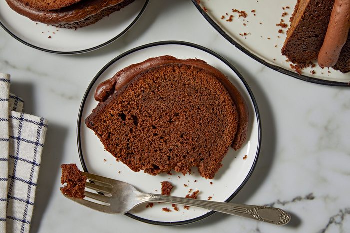Overhead shot of Chocolate Bundt Cake