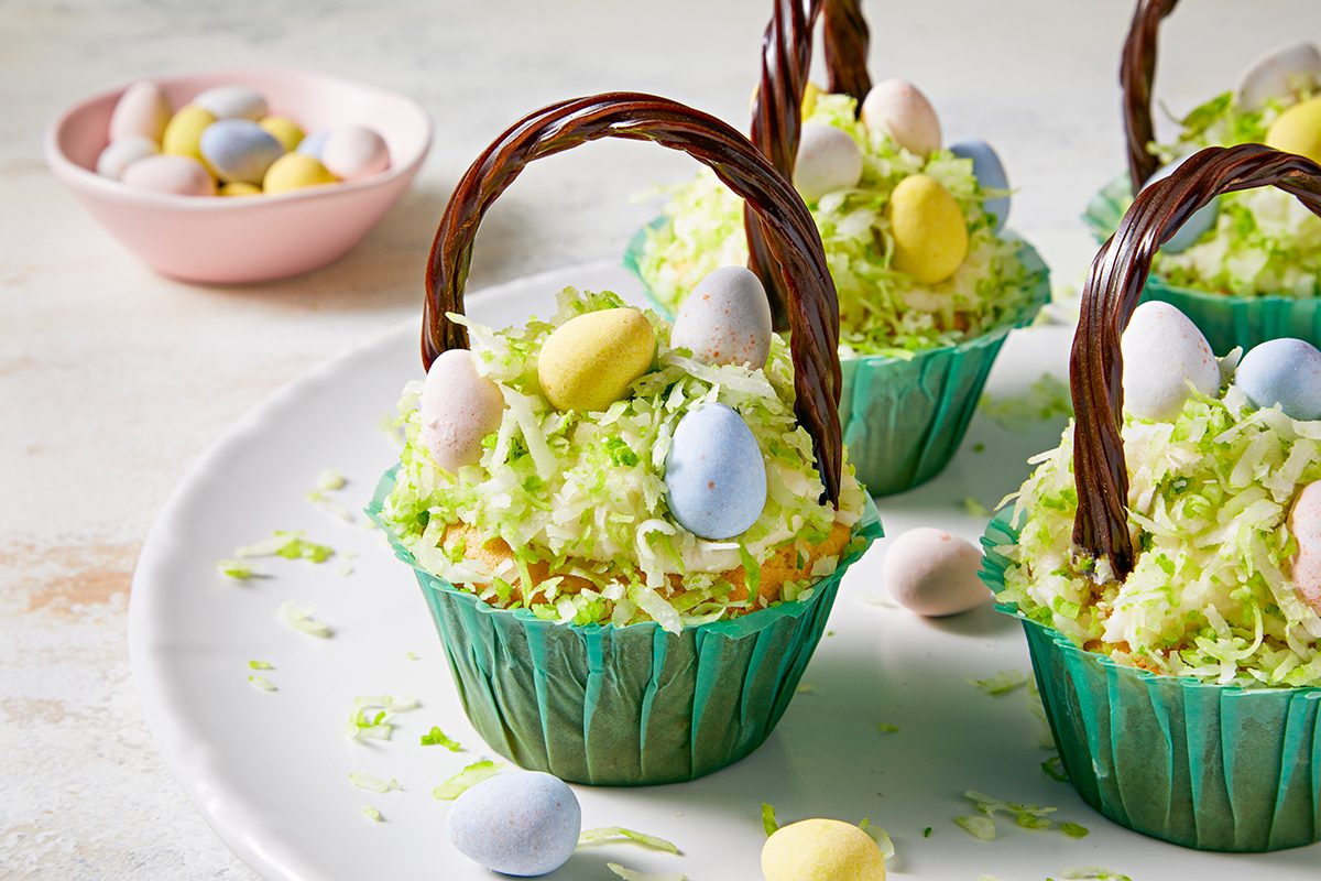 Easter Basket Cupcakes