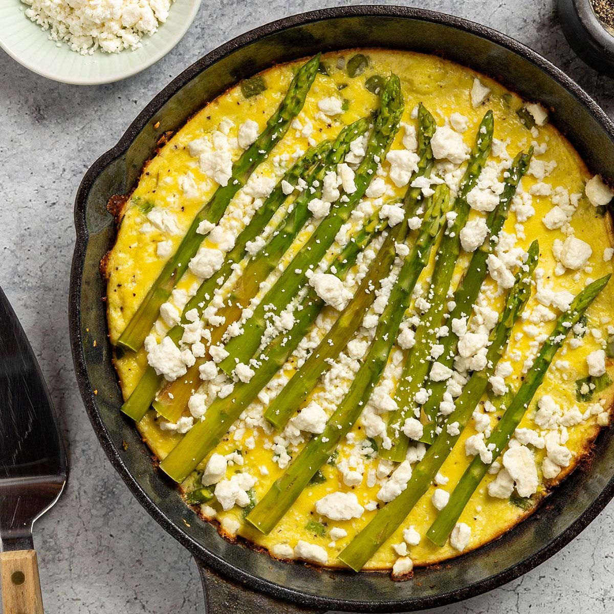 Feta Asparagus Frittata