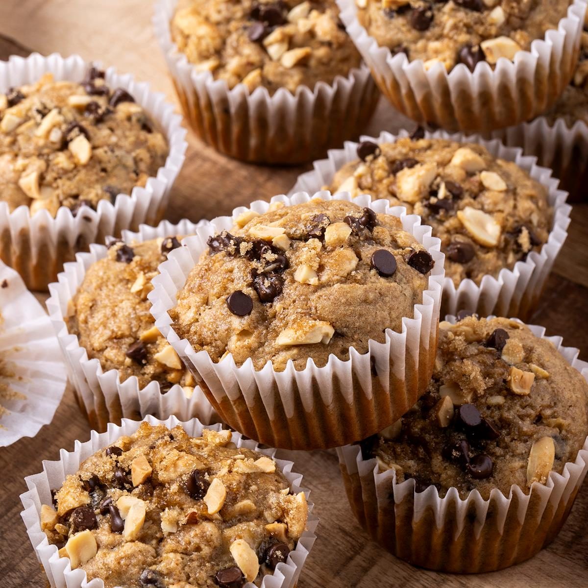 Peanut Butter Banana Muffins