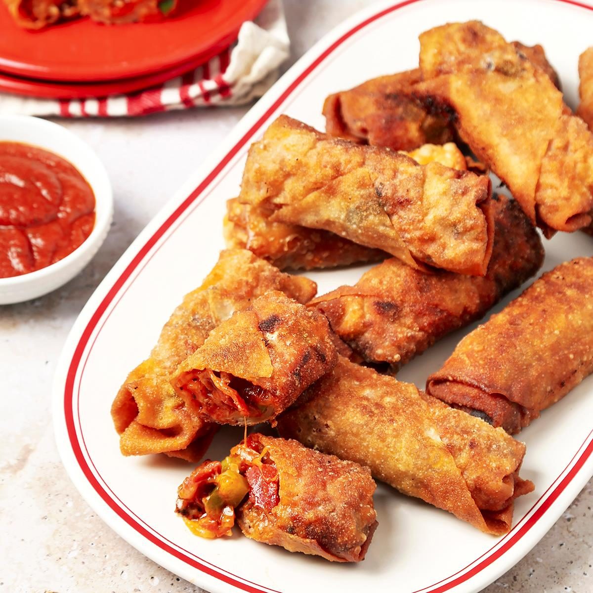 Pizza Egg Rolls