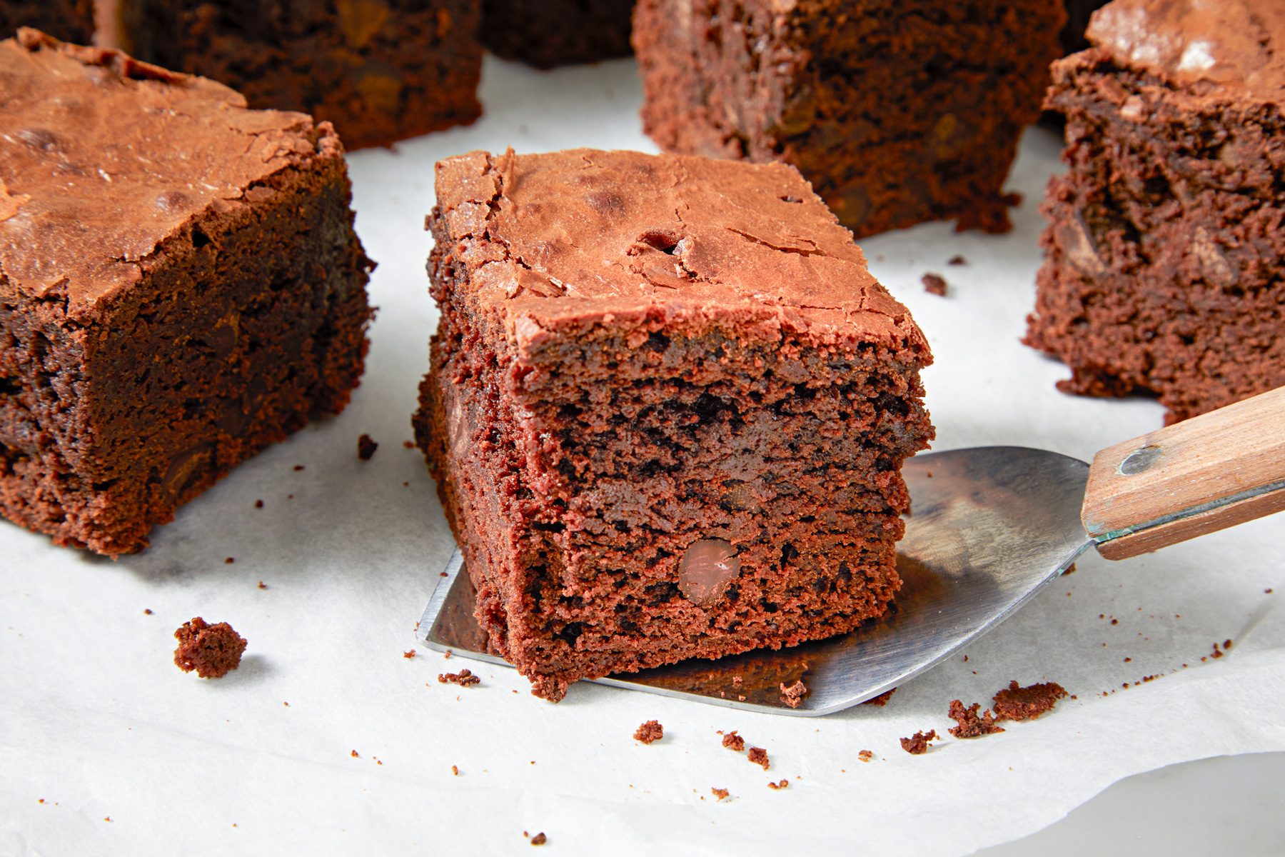 close up shot of Espresso Brownies