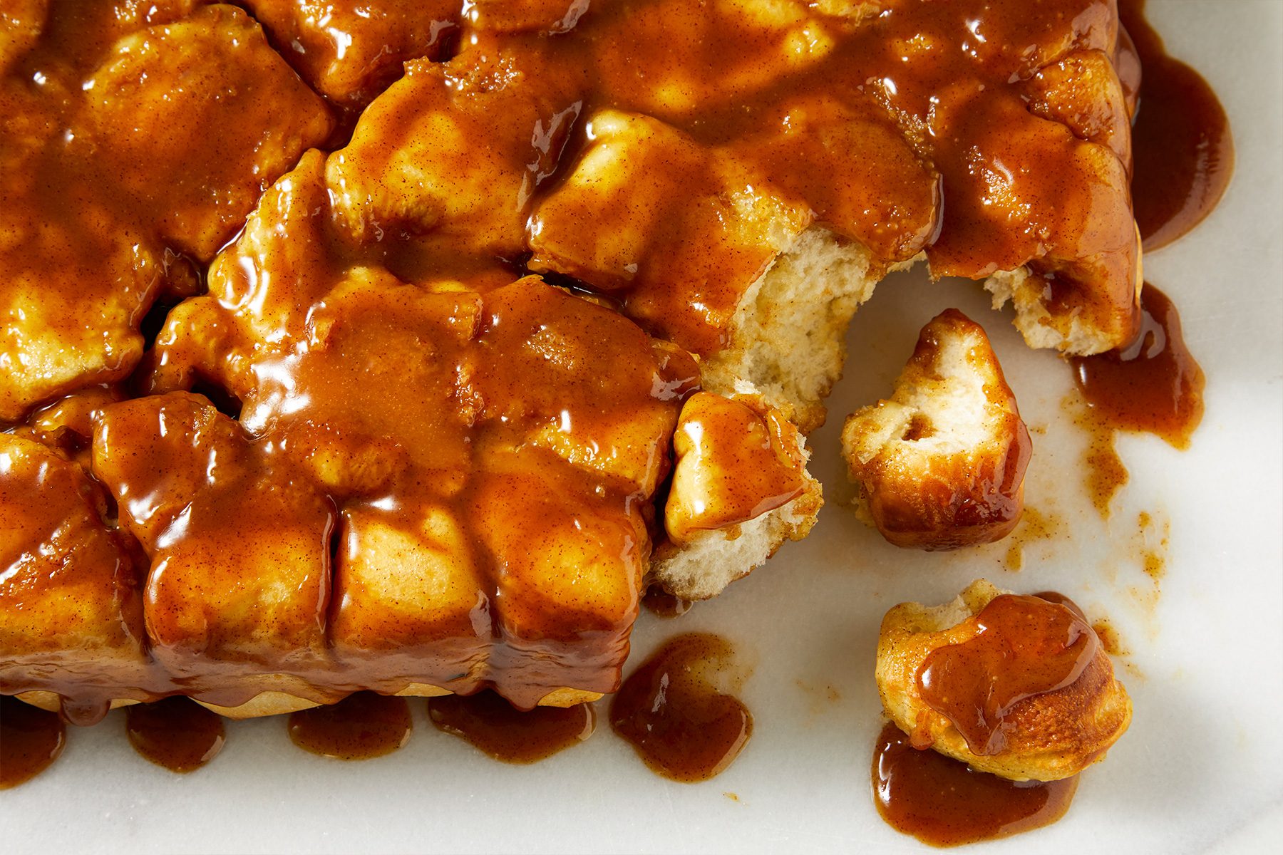 Close up of Monkey Bread With Frozen Bread Dough
