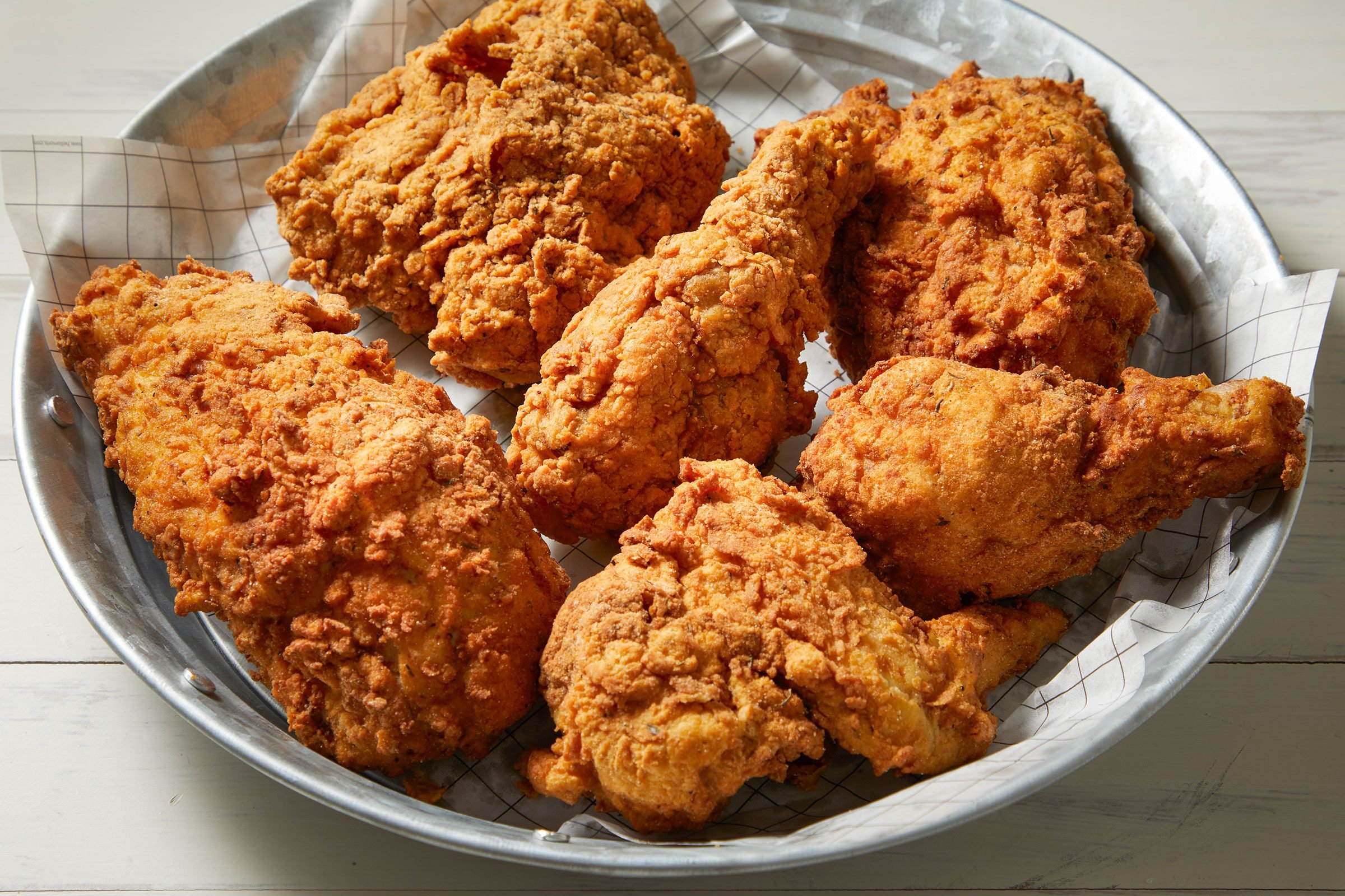 Gluten Free Fried Chicken pieces in a plate