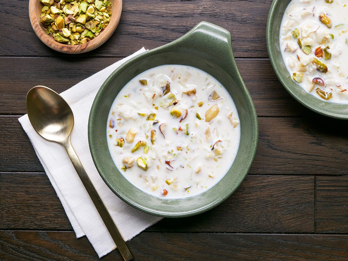 Kheer is ready and served in a Bowl