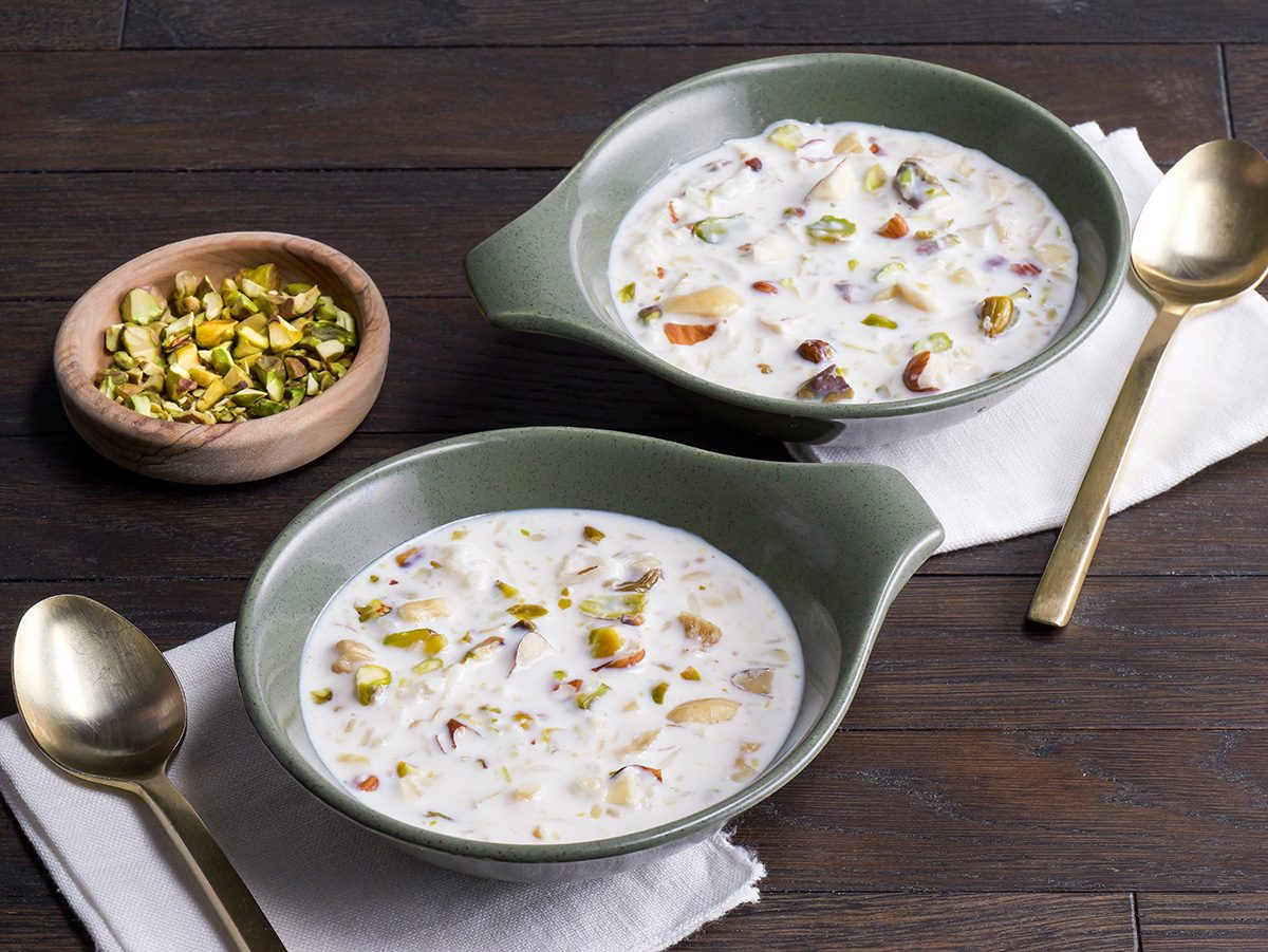 Kheer is ready and served in a Bowl