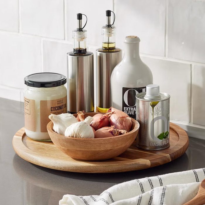 Large Acacia Turntable