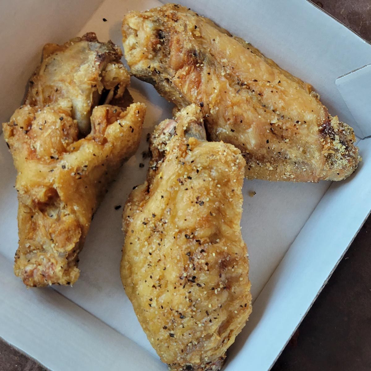 Lemon Pepper Dry Rub chicken wings from Buffalo Wild Wings