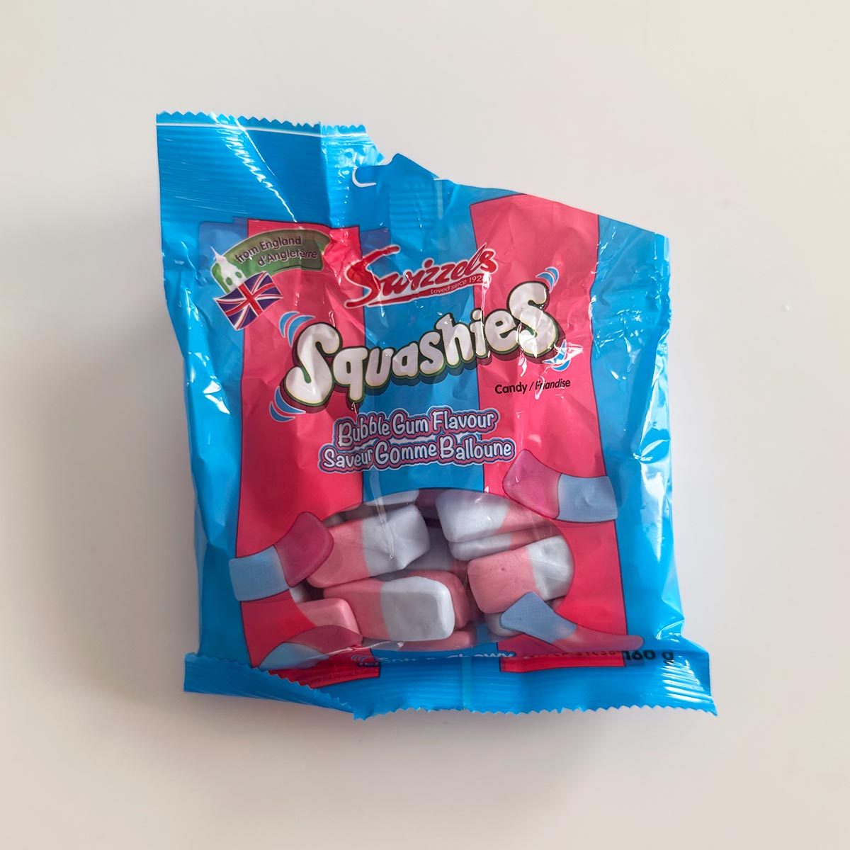 Gum-flavored Squashies candies