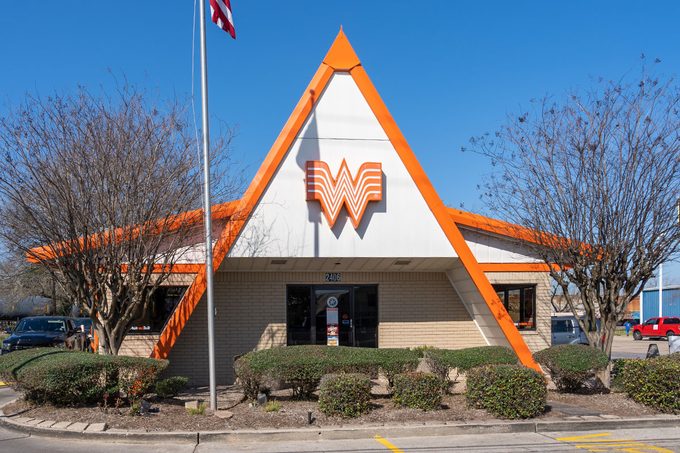 A Whataburger restaurant in Pearland, TX, USA.