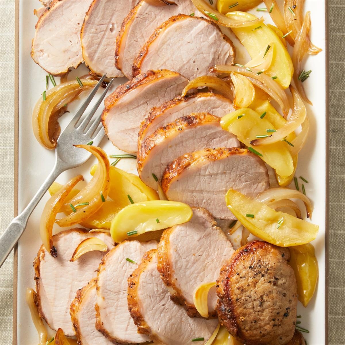 Pork Roast with Apples and Onions