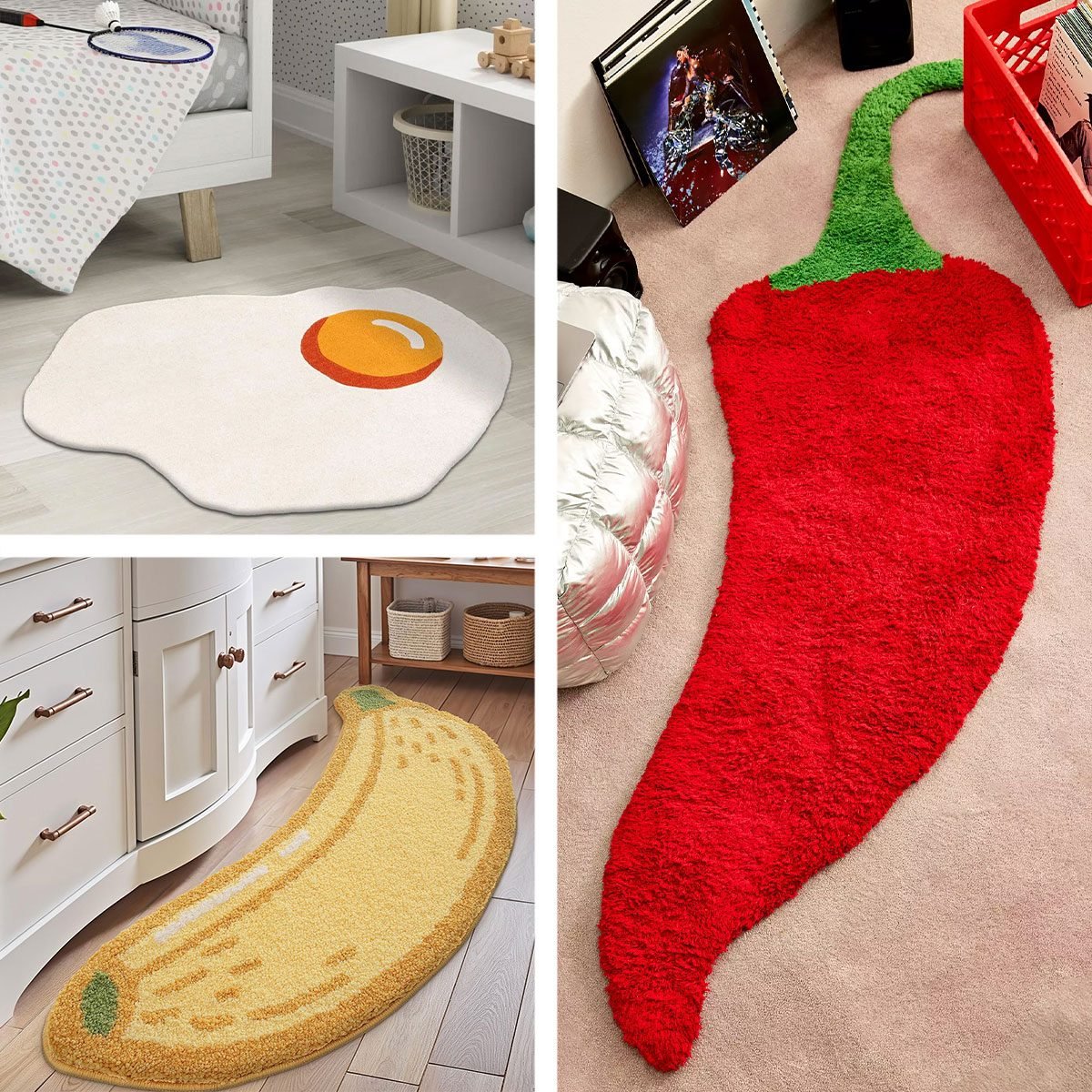 8 Fun Food-Shaped Rugs That Bring a Touch of Whimsy to Your Kitchen