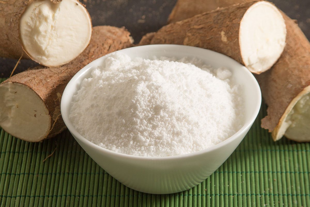 Manioc Tapioca Flour in a bowl