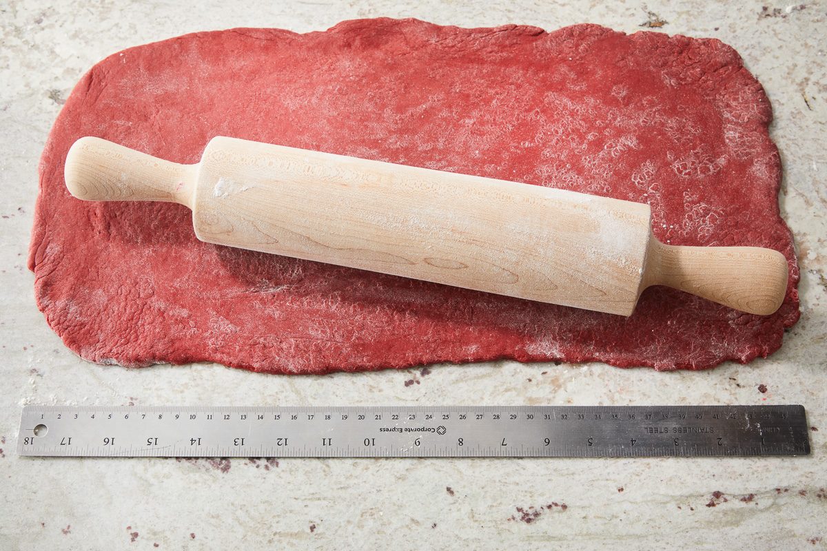 dough rolled into an 18x10-inch rectangle