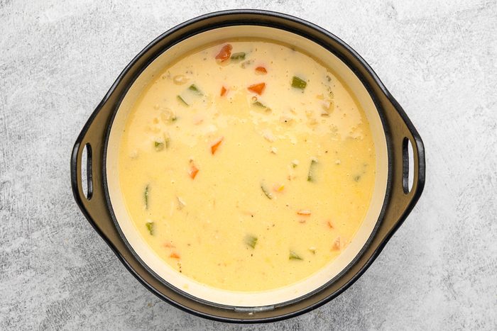 vegetables in cheese sauce