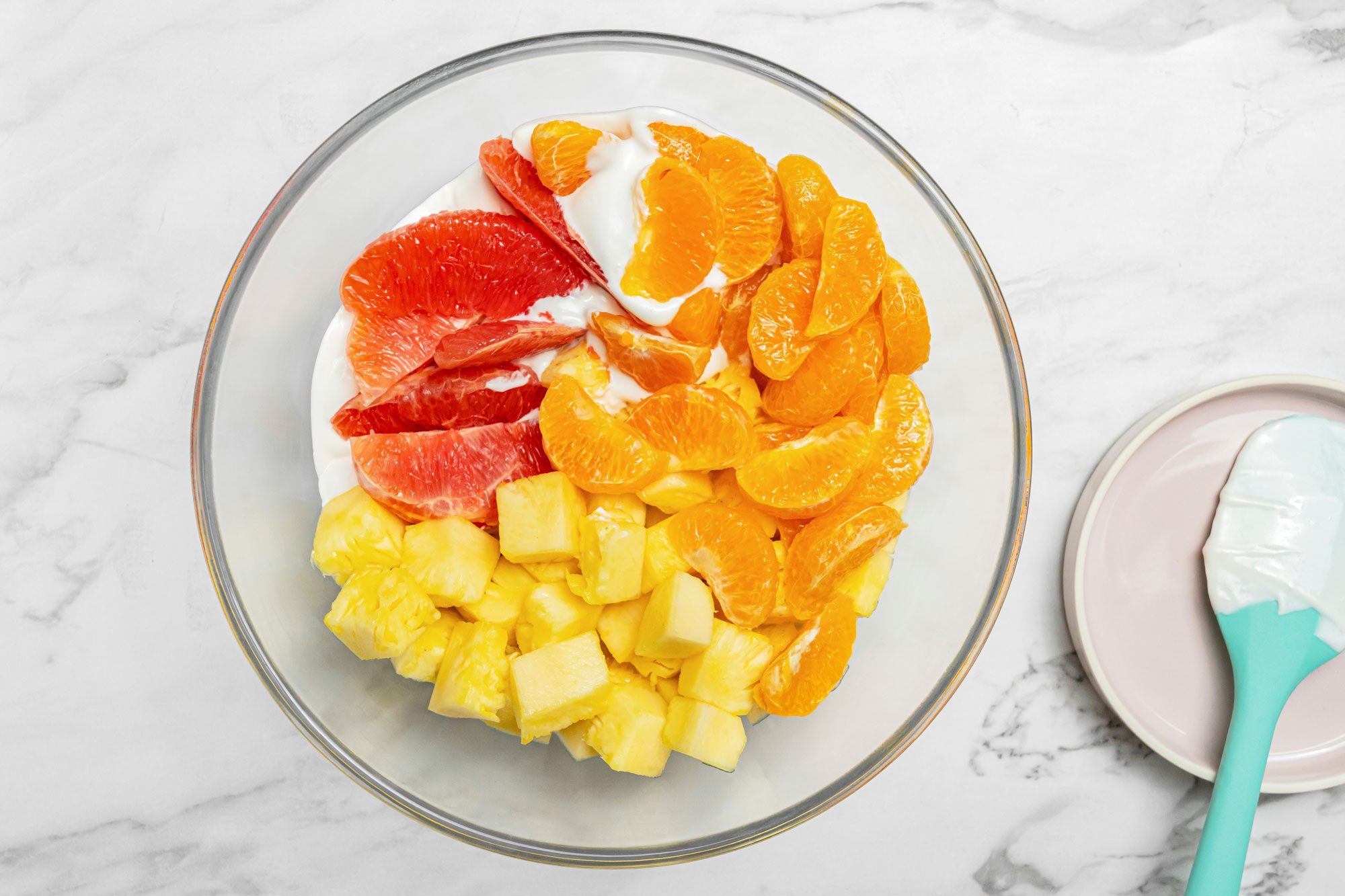 Add fruit and stir gently to combine