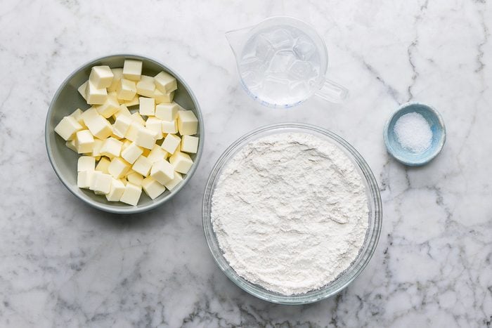 flour, salt, butter and water