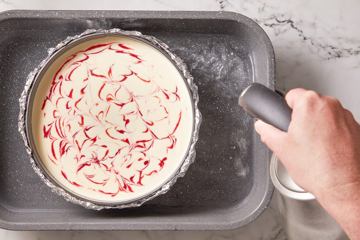 adding water to water bath