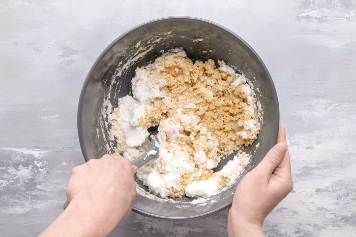 Fold into salmon mixture.