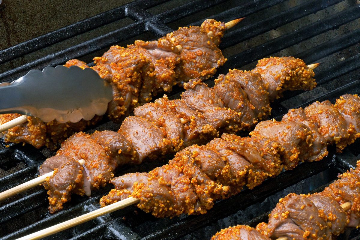 beef skewers