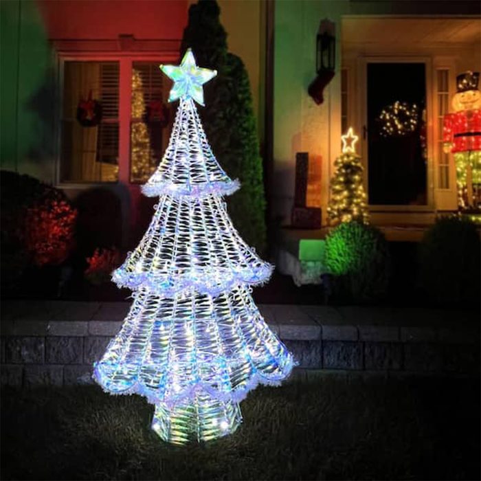 Iridescent Christmas Tree Via Homedepot.com