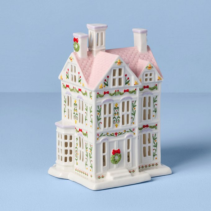 Lenox Village Christmas Lit House Figurine Via Lenox.com
