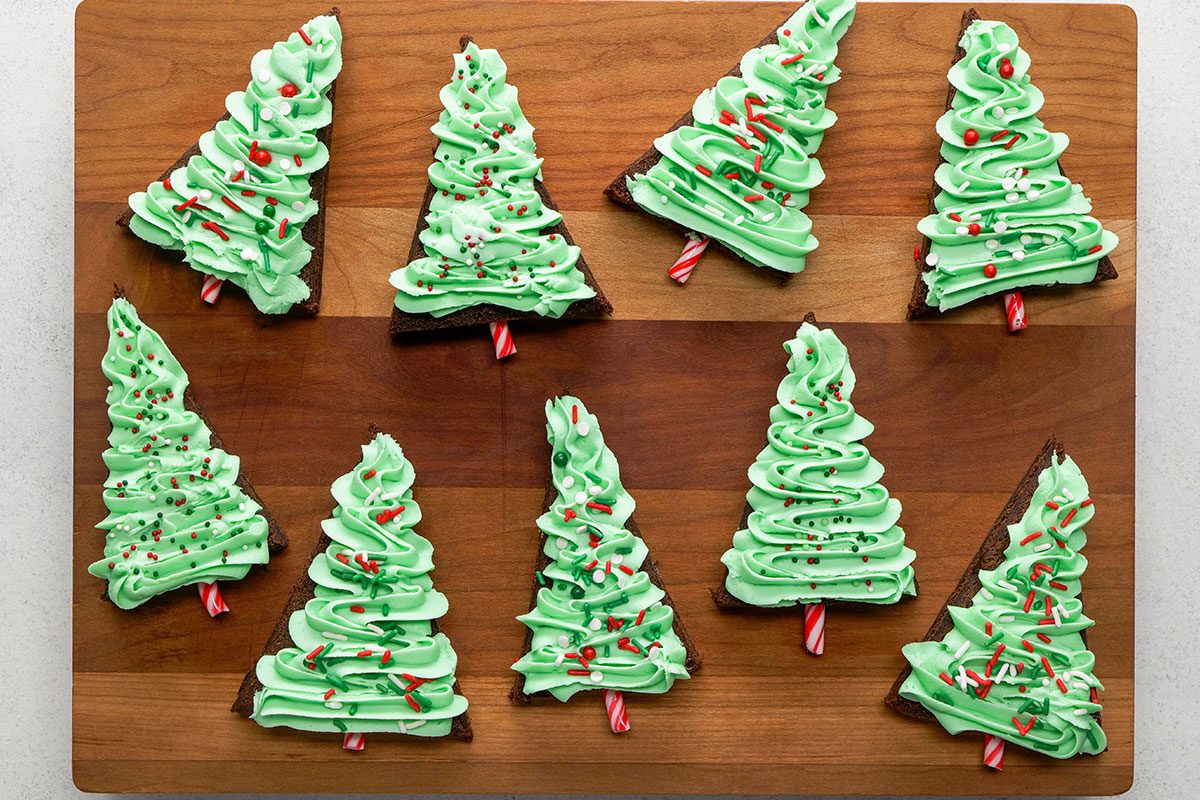 Christmas Tree Brownies 
