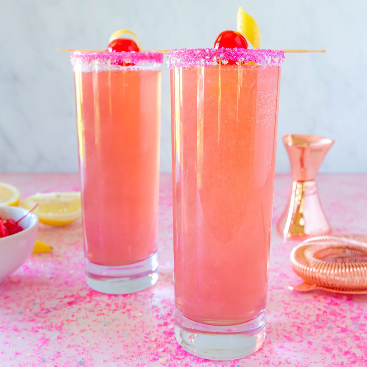 Glamorous Cocktails To Celebrate Your Showgirl Era Actually Romantic Barbie Cocktail