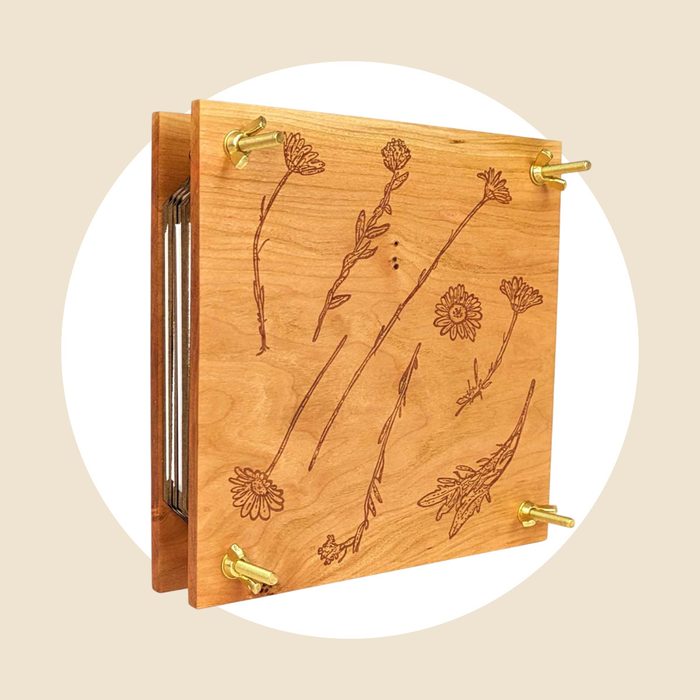 Hardwood Flower Press Via Etsy.com