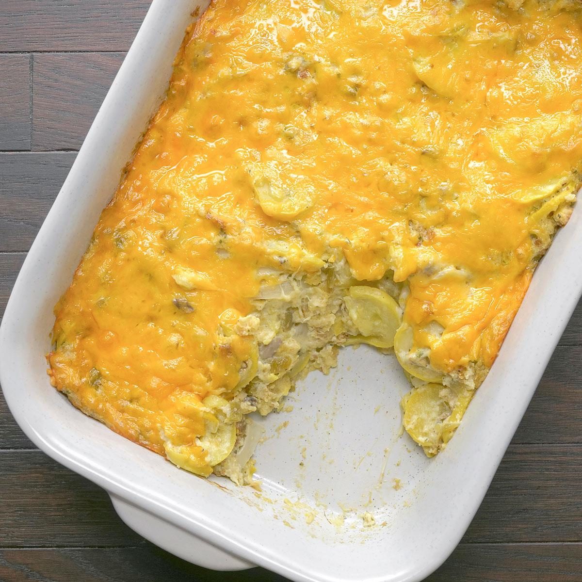 Squash Casserole with Stuffing