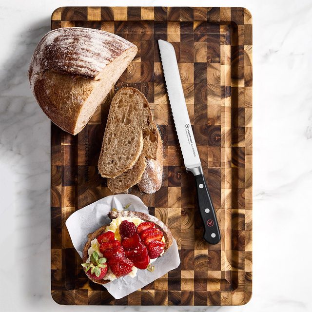 Williams Sonoma Endgrain Board, Acacia Via Williams Sonoms.com